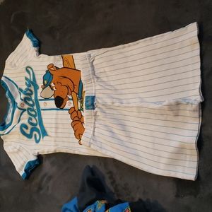 3 pair size 8 pajamas (2 short style, 1 long legs) and 1 pair cuddle duds